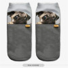 3D Printed Socks Women Cotton Comfortable Unisex Cute Short Socks Low Cut Ankle Socks Multiplecolors Animal Shape Dog Art Socks