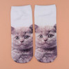 3D Printed Low Cut Socks Girls Cute Cartoon Cat Animal Funny Cotton Socks Women Xmas Autumn Winter Warmer Socks