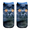 3D Printed Decoration Animal Women Socks Casual Cute Cat Unisex Low Cut Ankle Sock Novel Style Moistureproof Sokken Socks Meias
