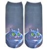 3D Printed Animal Women Casual Socks Cute Cat Unisex Low Cut Ankle Socks AGU 15Ap18