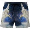 3D Print Pattern Hot Quick Dry Men Shorts Brand Summer Casual Clothing Leaves Beach Shorts Men's Seaside Board Shorts