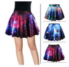 3D Print Galaxy Skirt Women High-Waisted Cratieve Cluster Space Galaxy Mini Skirts Cotton Elastic Skirts 2017 Hot Korea Europe