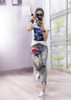 3D Flowers Embroidery Women Denim Jeans Flower Skinny Jeans Pencil Pants With Embroidered Flares Lady Ripped Trousers A151