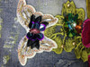 3D Colored Flower Flare Decorated Embroidered Jeans Female Pencil Stretch Denim Pants Slim Skinny Trousers Jeans Women