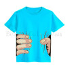 3D Big Hand Pattern Children's Clothing Boys Girls Kids Clothes Cotton T-Shirts Short Sleeve Tops Summer Children's T-shirt