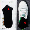 2018 Spring Summer Cotton Women Heart Socks Cute Girls Kawaii Lovely Red Heart Heel Socks High Quality Thin Cool Love Socks