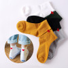 2018 Spring Summer Cotton Women Heart Socks Cute Girls Kawaii Lovely Red Heart Heel Socks High Quality Thin Cool Love Socks