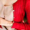 2018 spring New women's Korean autumn sweater sexy tight cardigan Women Slim waist round neck short paragraph cardigan coat