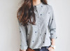2018 Spring Leaves Embroidery Long Sleeve Women Blouses And Shirts Female Ladies Casual Shirt Tops Striped Casual Blusas Blouse 2018 Spring Leaves Embroidery Long Sleeve Women Blouses And Shirts Female Ladies Casual Shirt Tops Striped Casual Blusas Blouse