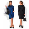 5XL 6XL Large Size 2017 Spring Winter Dress Big Size Casual Plaid Printed Dress Straight Dress Plus Size Women Clothing Vestidos