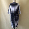 5XL 6XL Large Size 2017 Autumn Summer Dress Big Size Black White Striped Dress Straight Dresses Plus Size Women Clothing Vestido