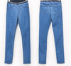 5XL 6XL Ladies 100% Cotton Denim Skinny Jeans woman Pencil Pants Plus Large Size Women Elastic Waist Pants Female Trousers XXXXL