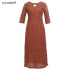 5XL 6XL 2018 New Women Long Dress Spring Summer Lace Plus Size Dress Fashion Party large size Maxi Dresses big size Girl Clothes