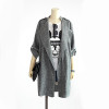 5XL 4XL 3XL Plus Size Women Trench 2017 Spring Gray Solid Long-sleeve Fashion Long Coat Slim Outerwear Women Windbreaker Coats