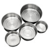 5Pcs/set Stainless Steel Crisper Sets Food Container Refrigerator Crisper Storage Box Mixing Bowls Airtight Lids Preserving Box