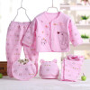 5pcs/set Newborn baby costume baby boy clothes 100% cotton infant clothing set baby girl clothes baby underwear Clothes