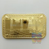 5pcs/set Fraternal Souvenir Bullion Bar coins 1 oz 24 gold plated Magnificent Freemasonry Masonic Art Crafts Bars
