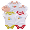 5PCS/LOT Unisex Top Quality Baby Rompers Short Sleeve Cottom O-Neck 0-12M Novel Newborn Boys&Girls Roupas de bebe Baby Clothes