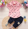 Children clothing baby boy summer clothes sets boutique kid clothing boys casual Short Sleeve T-shirt+Shorts 2pcs Outfit Suit