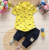 Children clothing baby boy summer clothes sets boutique kid clothing boys casual Short Sleeve T-shirt+Shorts 2pcs Outfit Suit