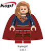 Single Sale Super Heroes Supergirl Superman Batman Evil Knight Hun Warrior Aborigines Building Blocks Toys for children XH 759