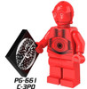 Single Sale Super Heroes New Comics Star Wars Protocol Droid C3PO C-3PO Bricks Action Building Blocks Toys for children PG8023