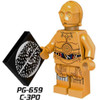 Single Sale Super Heroes New Comics Star Wars Protocol Droid C3PO C-3PO Bricks Action Building Blocks Toys for children PG8023