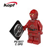 Single Sale Super Heroes New Comics Star Wars Protocol Droid C3PO C-3PO Bricks Action Building Blocks Toys for children PG8023