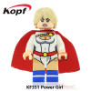Single Sale Super Heroes Gi Joe Series Power Girl Storm Shadow Firefly Mumm-Ra Bricks Building Blocks Toys for children KF351