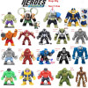 Single Sale Large Big Size Super Heroes Thanos Bane Hulk Venom Ironman Ninja Dogshank Building Blocks Toys for children