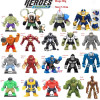 Single Sale Large Big Size Super Heroes Thanos Bane Hulk Venom Ironman Ninja Dogshank Building Blocks Toys for children