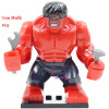 Single Sale Large Big Size Marvel Super Heroes Thanos Hulk Venom Ironman Ninja Dogshank Building Blocks Toys for children