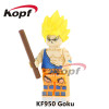 Single Sale Building Blocks Dragon Ball Z Figures Broly Super Sayayin Black Goku Vegeta Dolls Bricks Children Gift Toys KF392