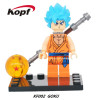 Single Sale Building Blocks Dragon Ball Z Figures Broly Super Sayayin Black Goku Vegeta Dolls Bricks Children Gift Toys KF392
