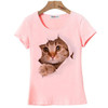 BGtomato Cheap sale summer naughty black cat 3D t shirt women lovely cartoon shirt Good quality comfortable brand cotton shirts