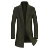 BFSBOYS Winter wool coat men long sections thick woolen coats Mens Casual Fashion Jacket casaco masculino palto coat