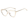 Beyond Star High Quality Clear Lens Glasses Women Brand Designed Fashion Metal Frames Eyeglasses Gold Aviator Glasses Lunettes