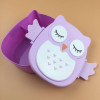 Bestselling Cartoon Owl Boxes Lunch Food Fruit Storage Container Bento Box Safe Food Picnic Lunchbox For Office Workers Students
