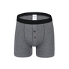 Best Selling Button Cotton Comfortable Long Leg Men's Boxers Shorts Button Front Open Male Underpants Man Underwear