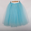 Best Quality 7 Layers Midi Tulle Skirt American Apparel Tutu Skirts Womens Petticoat Elastic Belt 2017 Summer faldas saia jupe