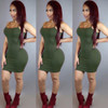 Best Match 2017 summer black women straps strapless Sexy Party dress white sleeveless mini Cotton bodycon bandage dress vestidos