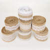 BESDIA Burlap Ribbon Vintage Wedding Centerpieces Decoration Sisal Lace Trim Jute Hessian Rustic Event Party Cake Supplies