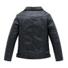 Baby Boys Faux Leather Jacket Kids Girls And Coats Spring Kids Faux Leather Jackets Boys Casual Black Solid Children Outerwear