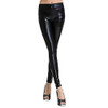 Girls Metallic Colorful Shiny Sparkle Spandex Faux Leather Summer Leggings