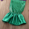 Girls Little Mermaid Trumpet Sequins Fancy Dress Costume Party Cosplay Kid Girl Dress Spring Autumn Long Sleeve Girls Dress 3-7T