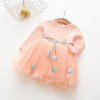 Girls Dresses Kids Princess Dress For Girls 2017 Winter Thick Plus Velvet Costumes Baby Vestidos Children Long Sleeve Clothes