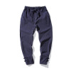 Chinese wind men's loose cotton and flax retro back pants men's autumn fashion casual pants Free shipping