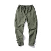 Chinese wind men's loose cotton and flax retro back pants men's autumn fashion casual pants Free shipping
