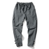 Chinese wind men's loose cotton and flax retro back pants men's autumn fashion casual pants Free shipping