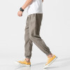 Chinese wind men's cotton and linen casual pants loose retro halton pants large size thin section of pure color radish pants